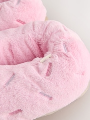 Pink 3D Donut Shoe Boot Slippers - Image 5 of 6