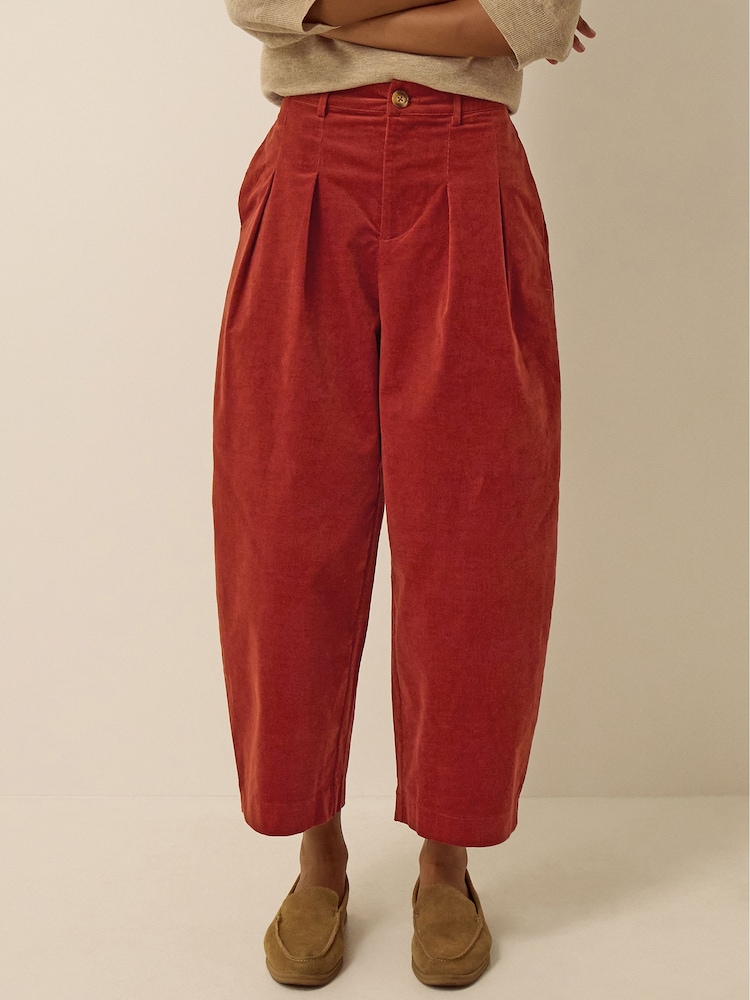 Monsoon Brown Mabel Corduroy Barrel Leg Trousers - Image 4 of 4 Monsoon Brown Mabel Corduroy Barrel Leg Trousers - Image 4 of 4