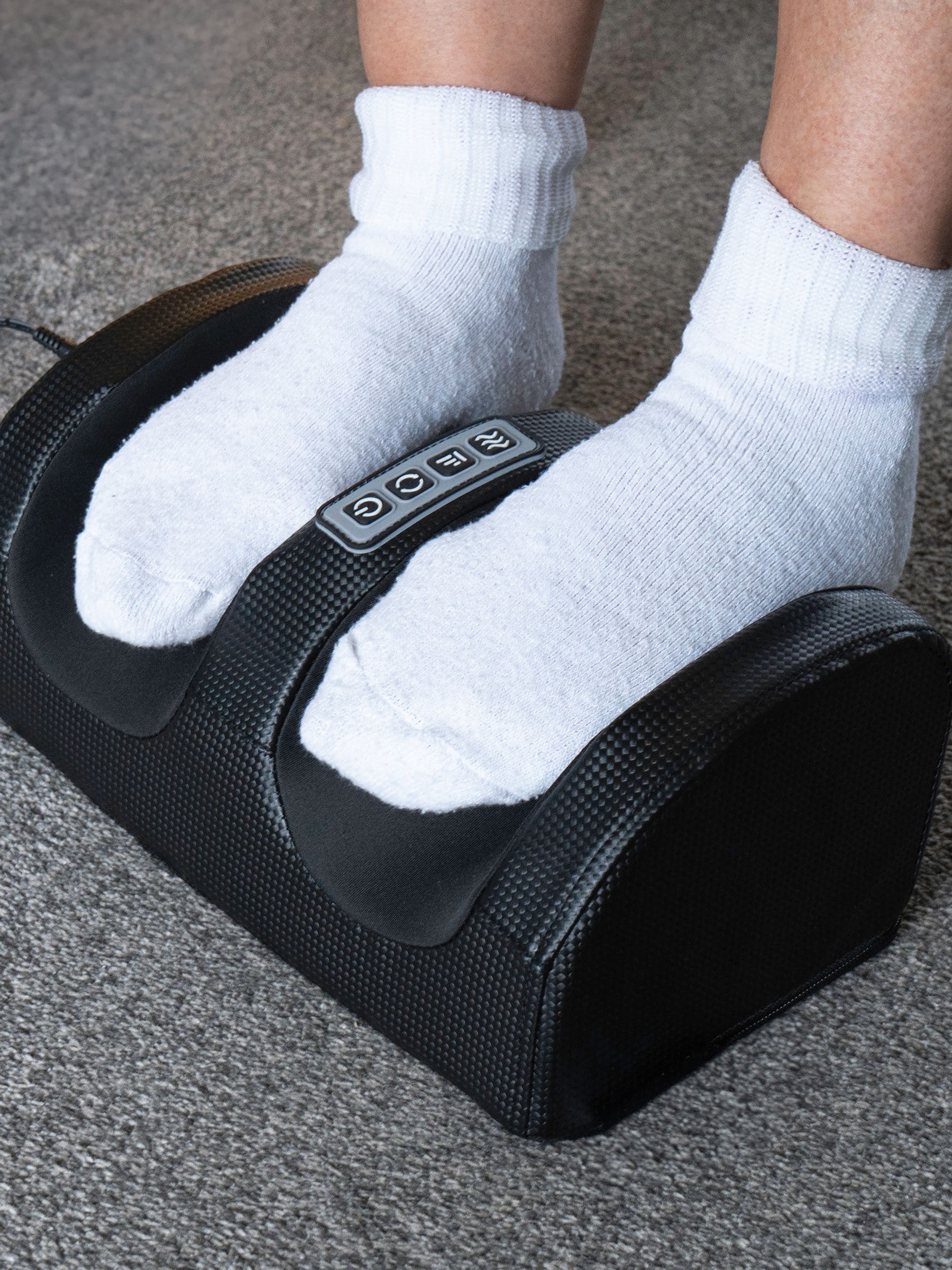 Wellbeing Foot Massager with Heat - Shiatsu Massage - 3 Intensity Levels - White - Image 5