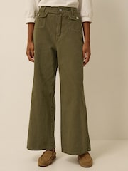 Monsoon Green Gina Wide Leg Jeans - Image 1 of 4