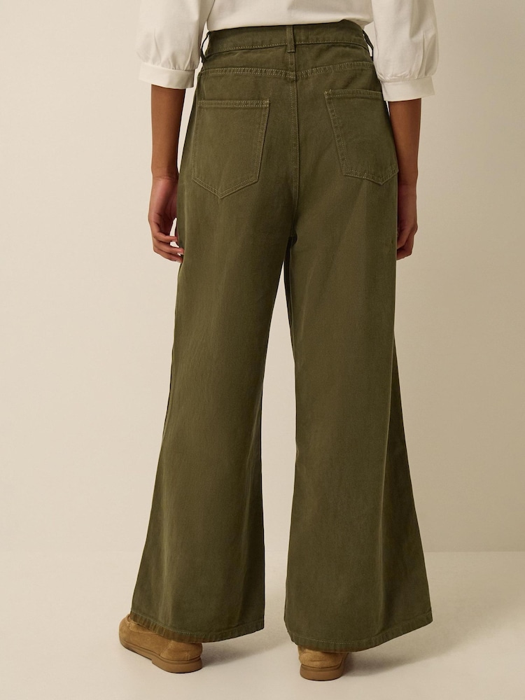 Monsoon Green Gina Wide Leg Jeans - Image 2 of 4 Monsoon Green Gina Wide Leg Jeans - Image 2 of 4