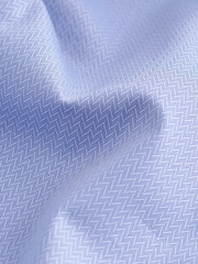 Light Blue/Burgundy Red Textured Regular Fit Single Cuff Shirt And Tie Pack - Image 8 of 8