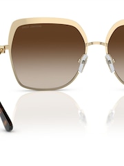 Michael Kors Gold Greenpoint Metal Framed Sunglasses - Image 3 of 5