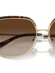 Michael Kors Gold Greenpoint Metal Framed Sunglasses - Image 4 of 5