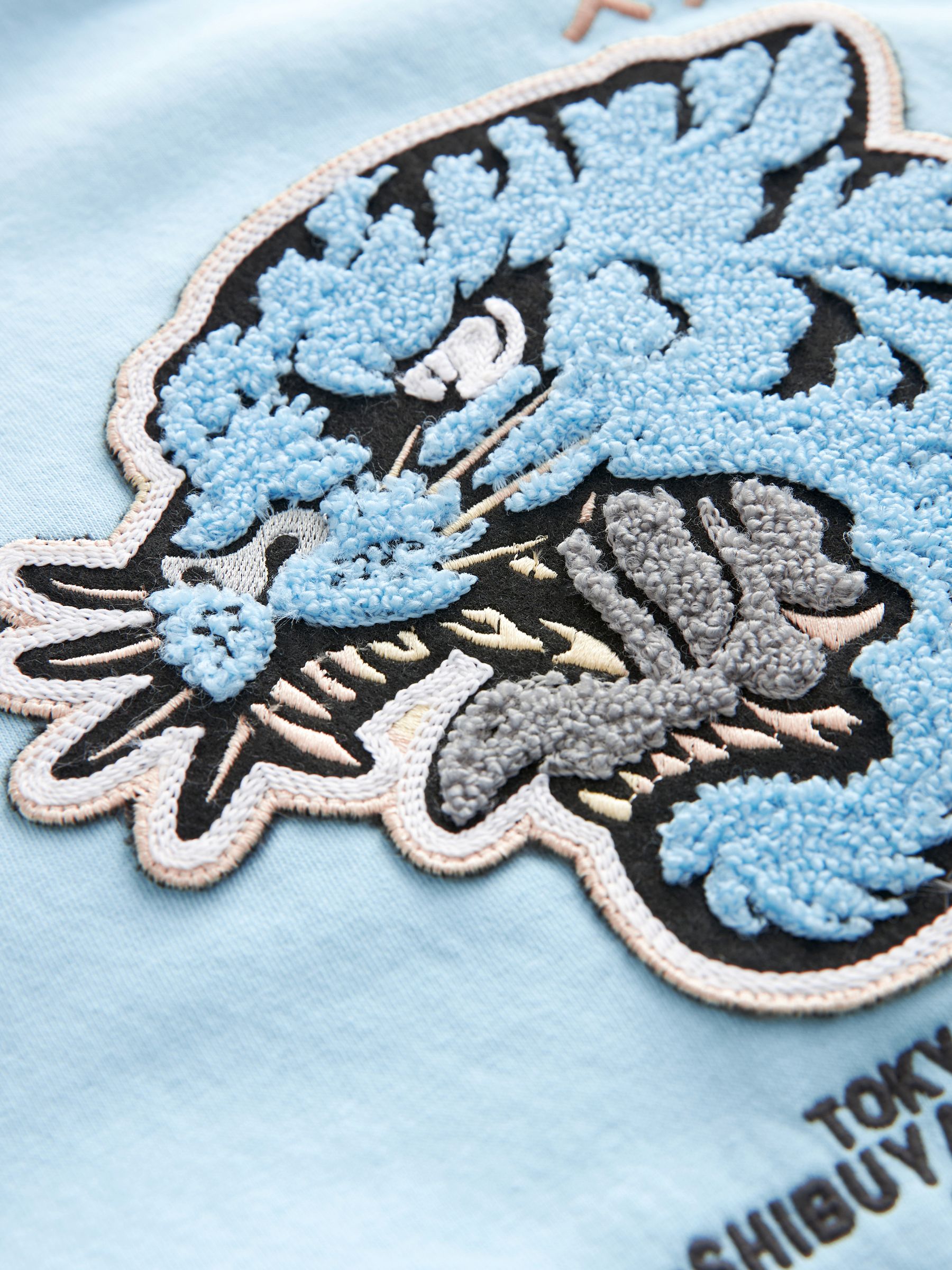 Buy Blue/White Tiger Varsity Bomber Jacket (3-16yrs) from