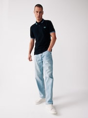 Fred Perry Mens Twin Tipped Polo Shirt - Image 3 of 4