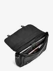 Black Briefcase Messenger Bag - Image 5 of 7