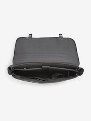 Black Briefcase Messenger Bag - Image 6 of 7