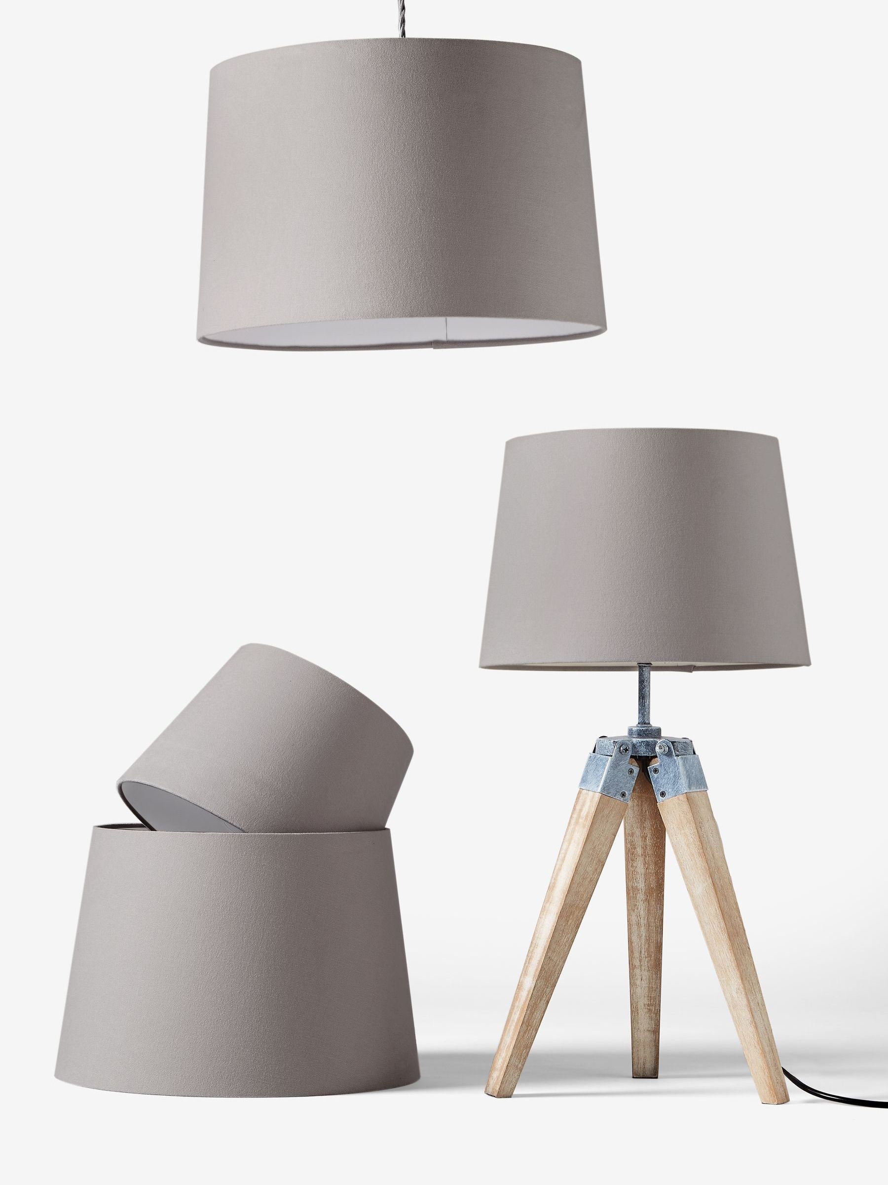 Grey Lamp Shade Ceiling Light