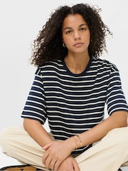 Sweaty Betty Blue After Class Short Sleeve Sweatshirt - Image 1 of 5
