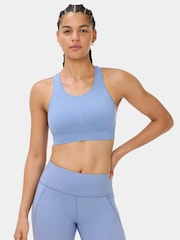 Sweaty Betty Blue Stamina Seamless Sports Bra - Image 2 of 6