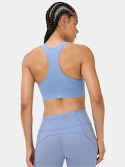 Sweaty Betty Blue Stamina Seamless Sports Bra - Image 4 of 6