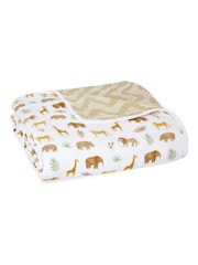 aden + anais Animal Essentials 100% Cotton Muslin Blanket - Image 2 of 3