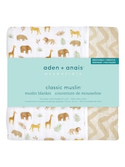 aden + anais Animal Essentials 100% Cotton Muslin Blanket - Image 3 of 3