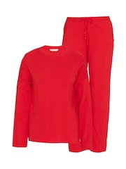 Cyberjammies Red Slouch Ribbed Jersey Pyjamas Set - Image 3 of 3