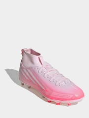 adidas Pink F50 Sparkfusion League Mid Cut Firm/Artificial Ground Football Boots - Image 3 of 9