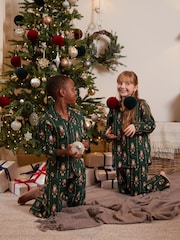 Cyberjammies Green Nutcracker Printed Long Sleeve Pyjamas Set - Image 1 of 3