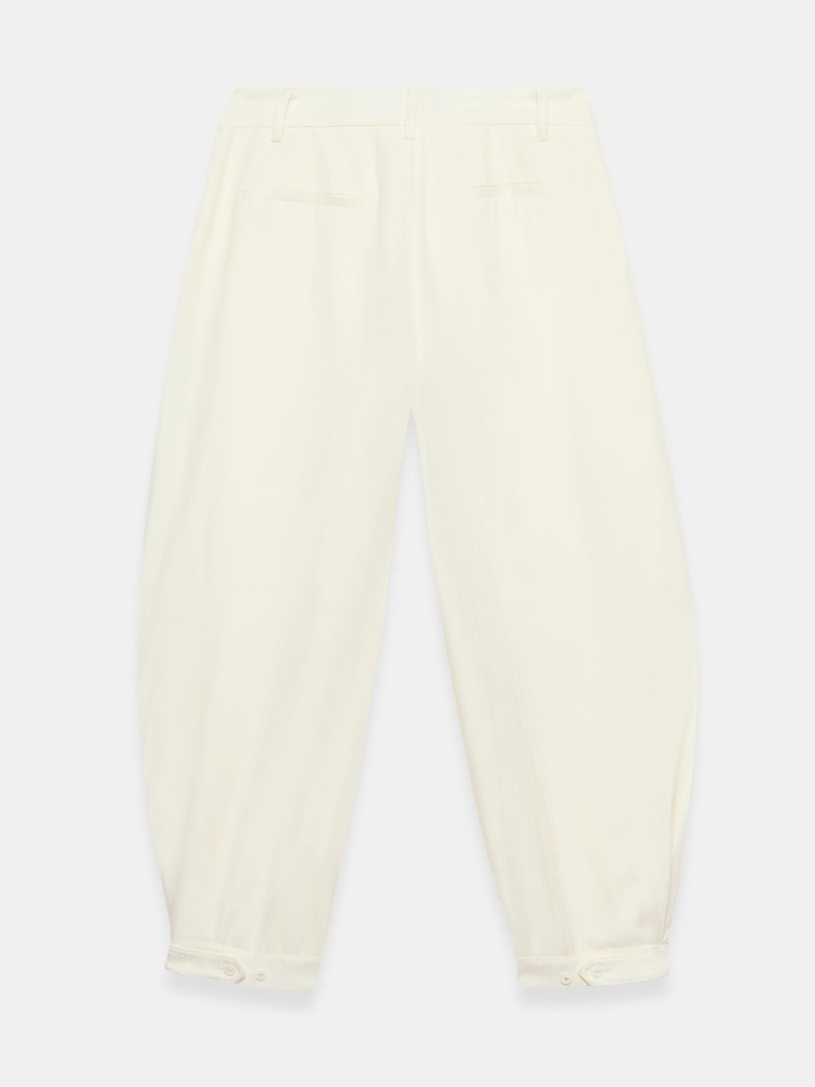 Mint Velvet White Tailored Balloon Trousers - Image 7 of 7