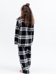 Cyberjammies Black Check Long Sleeve Pyjamas Set - Image 3 of 3