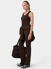 Sweaty Betty Espresso Brown Athlete Crop Seamless Workout Tank Top - Image 3 of 5