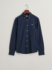 GANT Blue Shield Logo Oxford 100% Cotton Shirt - Image 4 of 4
