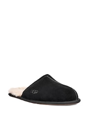 UGG Black Faux Fur Lined Scuff Slippers - Image 2 of 6