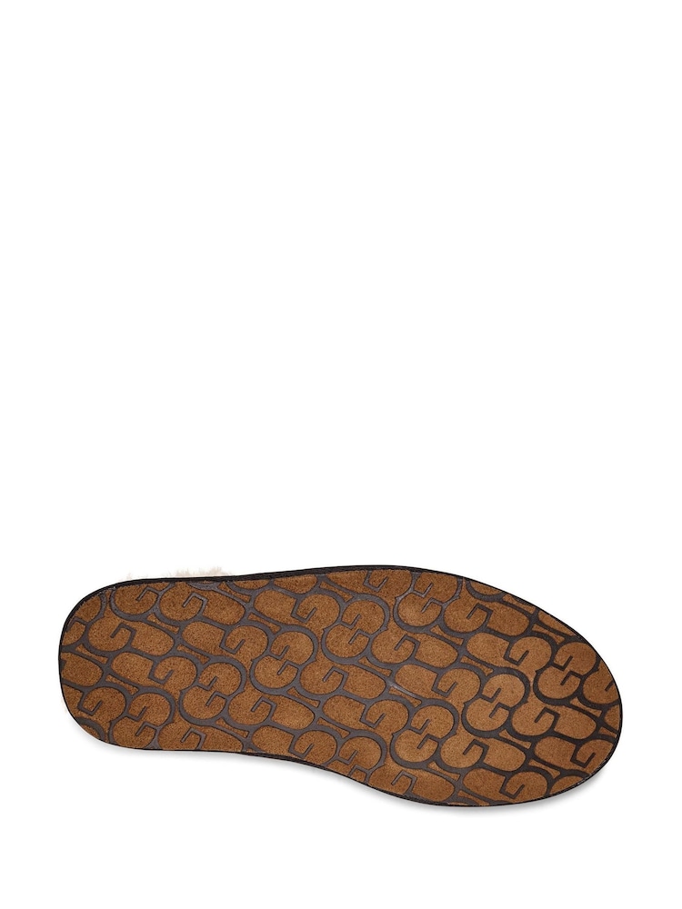 UGG Black Faux Fur Lined Scuff Slippers - Image 6 of 6