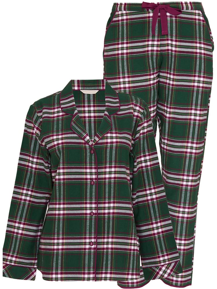 Cyberjammies Green Lightly Brushed Check Pyjamas Set - Image 4 of 4 Cyberjammies Green Lightly Brushed Check Pyjamas Set - Image 4 of 4