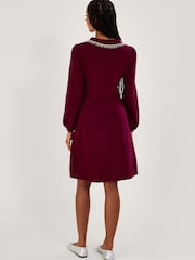 Monsoon Pink Cleo Collar Dress - Image 2 of 5