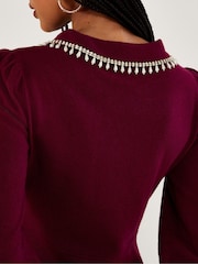 Monsoon Pink Cleo Collar Dress - Image 4 of 5