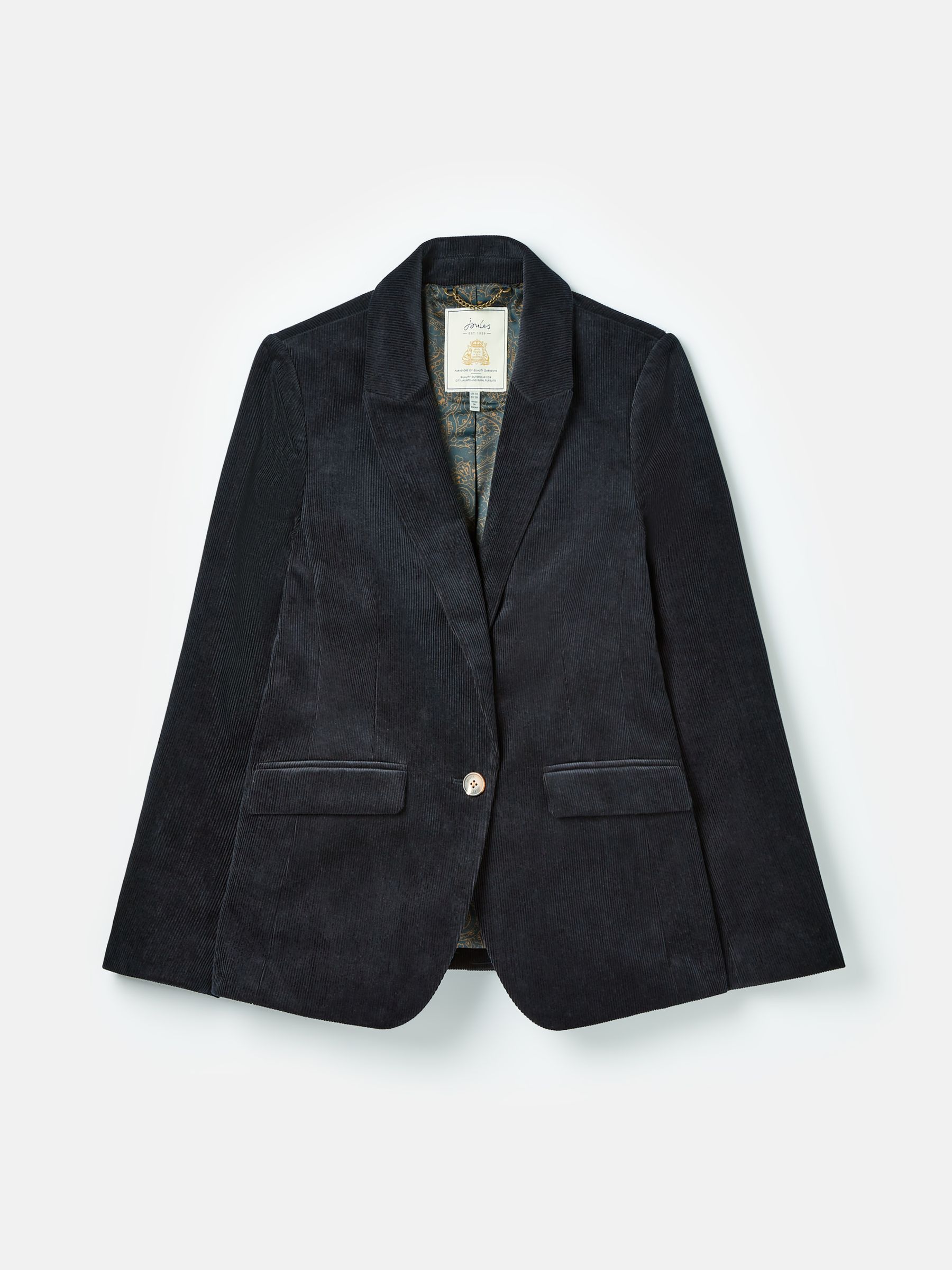 Buy Joules Holton Navy Blue Corduroy Blazer from Next Luxembourg