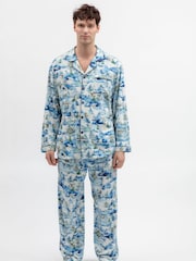 Blå vinterlandskap - Cyberjammies Mönstrad Pyjamas Set - Bild 2 av 4