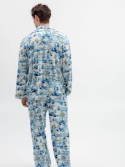 Blå vinterlandskap - Cyberjammies Mönstrad Pyjamas Set - Bild 3 av 4