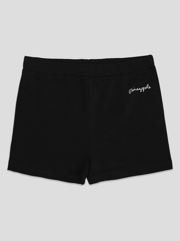 Pineapple Black Jersey Hotpant Shorts - Image 5 of 5 Pineapple Black Jersey Hotpant Shorts - Image 5 of 5
