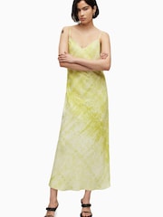 AllSaints Yellow Bryony Estrella Dress - Image 1 of 6