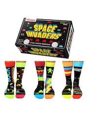 United Odd Socks Black Space Invaders Space Invaders Socks - Image 1 of 10