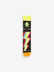 United Odd Socks Black Space Invaders Space Invaders Socks - Image 5 of 10