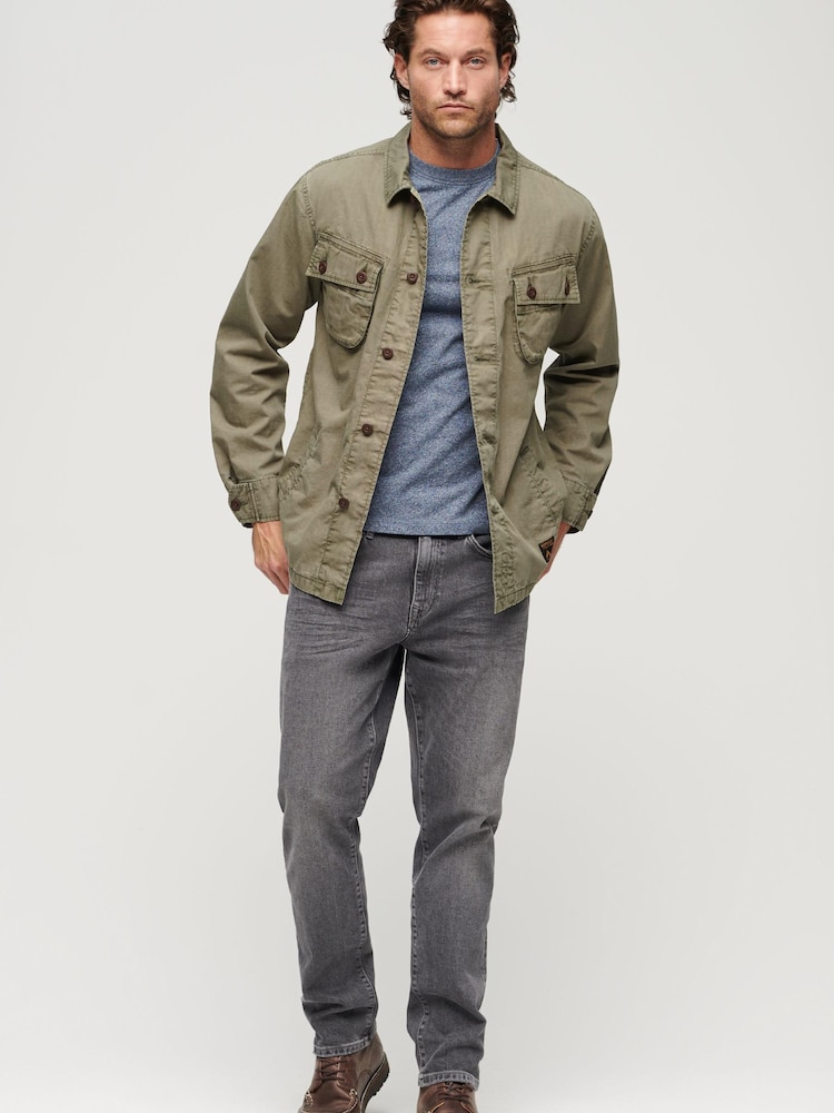 Superdry Green Military Overshirt Jacket - Image 2 of 6