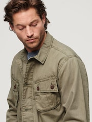 Superdry Green Military Overshirt Jacket - Image 3 of 6