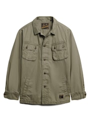 Superdry Green Military Overshirt Jacket - Image 4 of 6