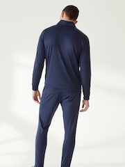 Under Armour Navy/Grey Under Armour Grey/Black Rival Knit Hooded Tracksuit - Image 2 of 5