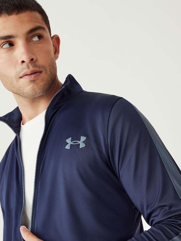 Buy Under Armour Navy/Grey Rival Knit Track Suit from the Next UK