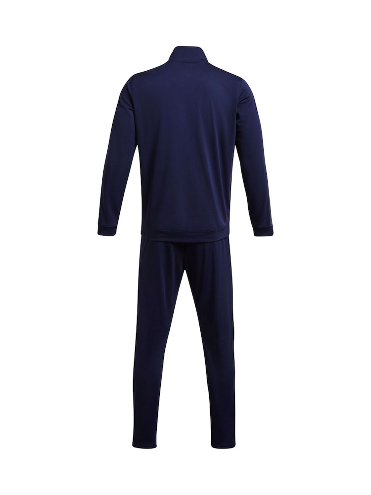 Under Armour Navy/Grey Under Armour Grey/Black Rival Knit Hooded Tracksuit - Image 5 of 5