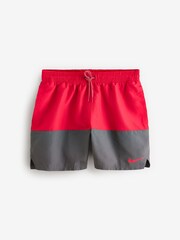 Nike Red 5 Inch Essential Volley Swim Shorts - Image 6 of 6