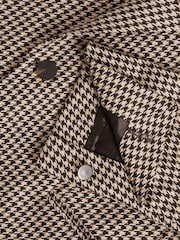 Reiss Black/Ivory Gown Slim Fit Single Breasted Dogtooth Blazer - Image 6 of 6
