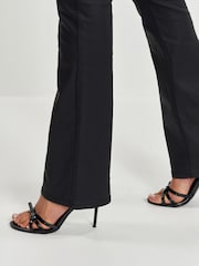 Black Coated Low Rise Bootcut Jeans - Image 5 of 7