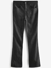 Black Coated Low Rise Bootcut Jeans - Image 6 of 7