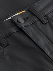 Black Coated Low Rise Bootcut Jeans - Image 7 of 7