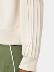 Sweaty Betty Yellow Sand Wash Pintuck Sweatshirt - Image 4 of 6