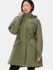 Sweaty Betty Green Motion Waterproof Mid Parka - Image 1 of 7